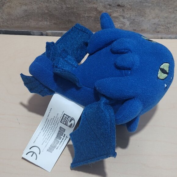 Toothless Night Fury Dragon Blue MIni Plush Toy 2010 - Picture 10 of 12